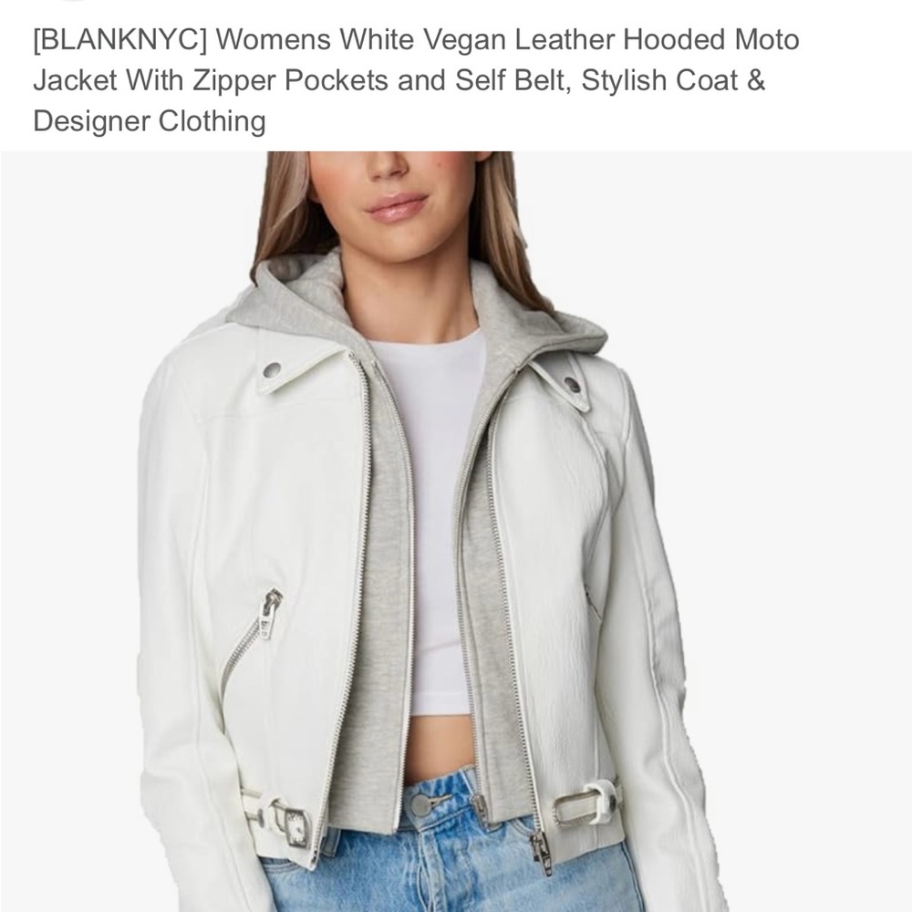 BLANk NYC Fresh Start Vegan Leather Jacket